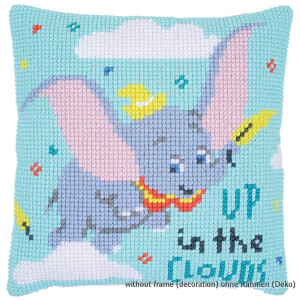 Vervaco stamped cross stitch kit cushion Disney Dumbo up...