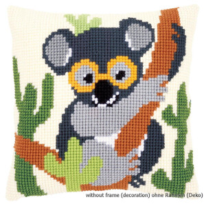 Vervaco stamped cross stitch kit cushion Koala, DIY