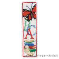 Vervaco Bookmark counted cross stitch kit ABC set of 2, DIY