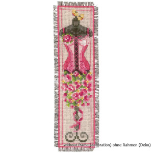 Vervaco Bookmark counted cross stitch kit Corset set of...