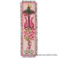 Vervaco Bookmark counted cross stitch kit Corset set of 2, DIY