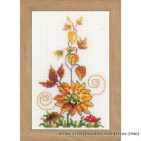 Vervaco Miniature counted cross stitch kit Autumn idyll set of 3, DIY
