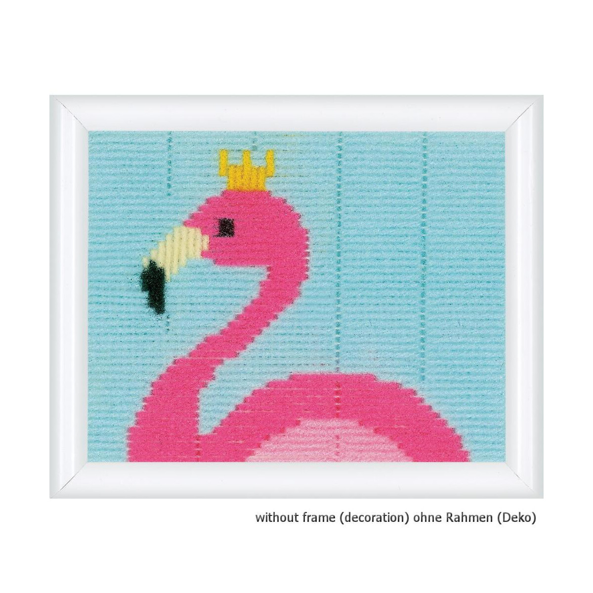 Vervaco stamped long stitch kit Flamingo, DIY