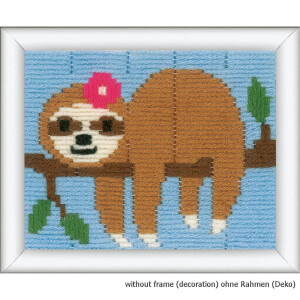 Vervaco stamped long stitch kit Sweet sloth, DIY