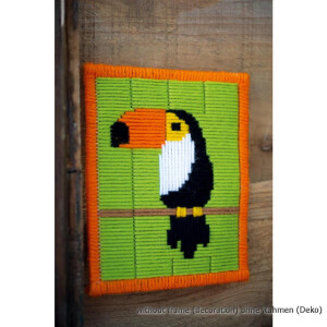 Vervaco stamped long stitch kit Toucan, DIY