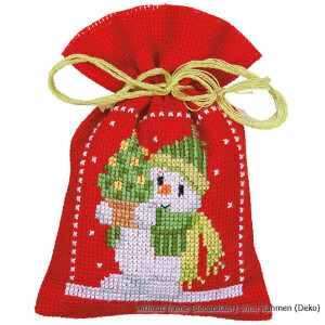 Vervaco Herbal bags counted cross stitch kit Christmas set of 3, DIY