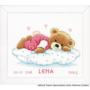 Vervaco counted cross stitch kit Bears, DIY