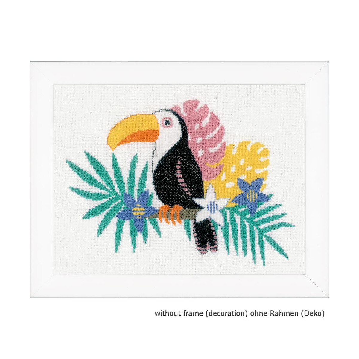Vervaco counted cross stitch kit Toucan, DIY