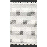 AIDA Zweigart Kreuzstichband Meterware 8 cm breit 7008 Farbe 1 weiß, Band für Kreuzstich. Preis pro 1 m Länge