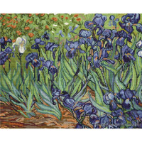 Luca-S Kreuzstich Set "Iris von Van Gogh", Zählmuster, 42,5x34cm