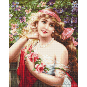 Luca-S counted Cross Stitch kit "Young Lady with...