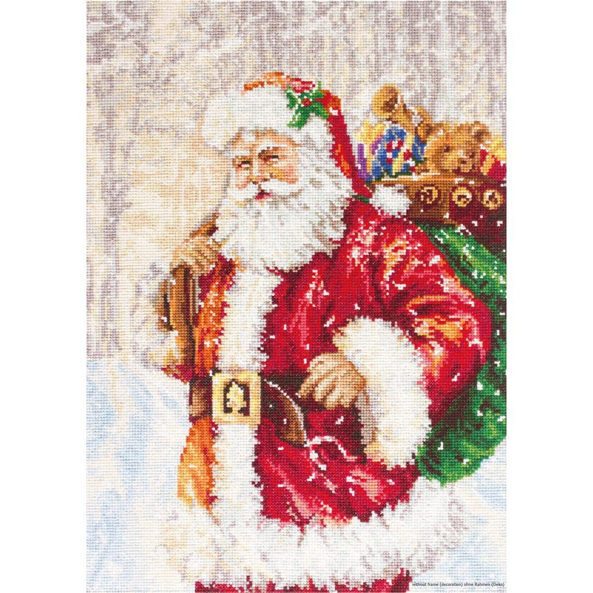 Luca-S counted Cross Stitch kit "Santa Claus",...