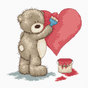 Luca-S counted Cross Stitch kit &quot;Teddy Bruno...
