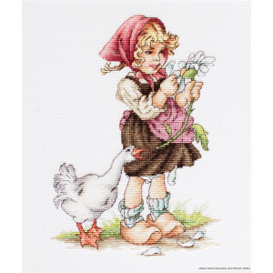 Luca-S counted Cross Stitch kit "Girl with...