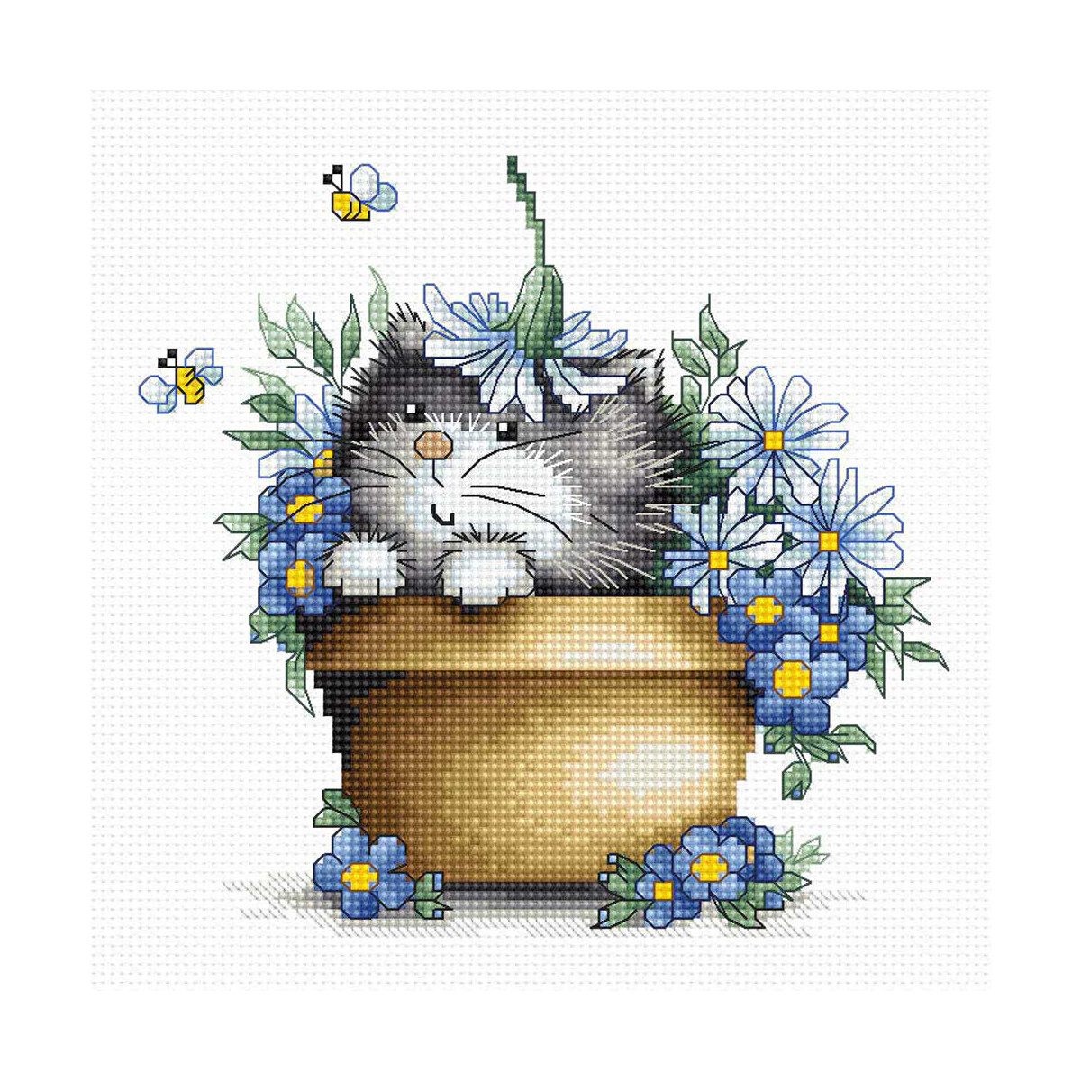 This embroidery kit from Luca-s features an adorable...