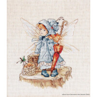 Luca-S counted Cross Stitch kit "Flying fairy", 18x20,5cm, DIY