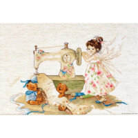 Luca-S counted Cross Stitch kit "The Fairy-Needlewoman", 29x19,5cm, DIY