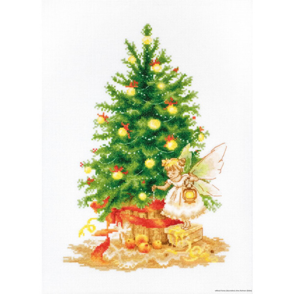 Juego de punto de cruz Luca-S "Hada de la Navidad", dibujo de conteo, 19x28,5cm