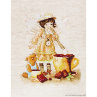 Luca-S counted Cross Stitch kit "Chocolate Fairy", 18,5x22,5cm, DIY
