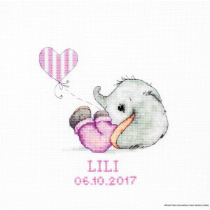 Luca-S counted Cross Stitch kit "Baby girl",...