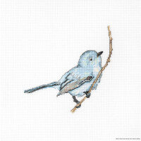 Luca-S counted Cross Stitch kit "Bluebird I", 14x14cm, DIY