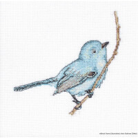 Luca-S Набор для вышивания крестом "Синяя певчая птица", счетная схема, 11,5x11,5см