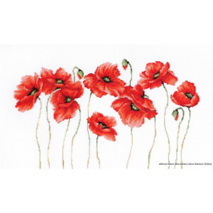 Luca-S counted Cross Stitch kit "Poppies I",...
