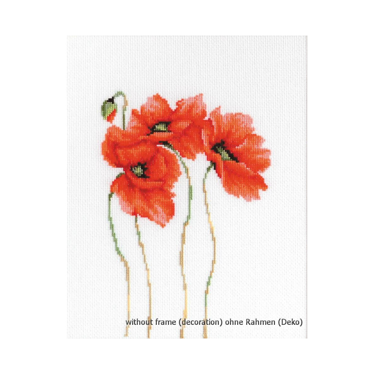 Luca-S counted Cross Stitch kit "Poppies II",...
