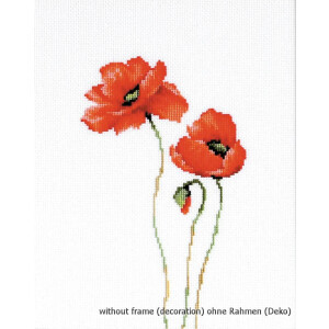 Luca-S counted Cross Stitch kit &quot;Poppies...
