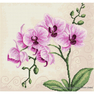 Luca-S counted Cross Stitch kit "Orchid",...