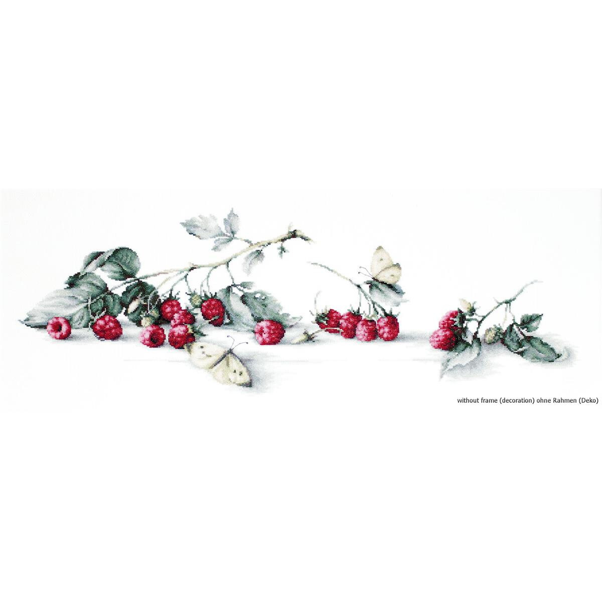 Luca-S counted Cross Stitch kit "Raspberries with...