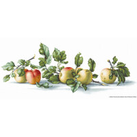 Luca-S kruissteek set "appels", telpatroon, 50,5x19,5cm