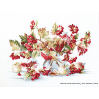 Luca-S counted Cross Stitch kit "Guelder Rose", 33x23,5cm, DIY