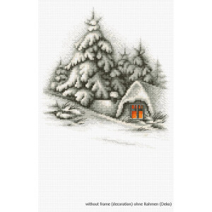 Luca-S counted Cross Stitch kit "In the snow",...