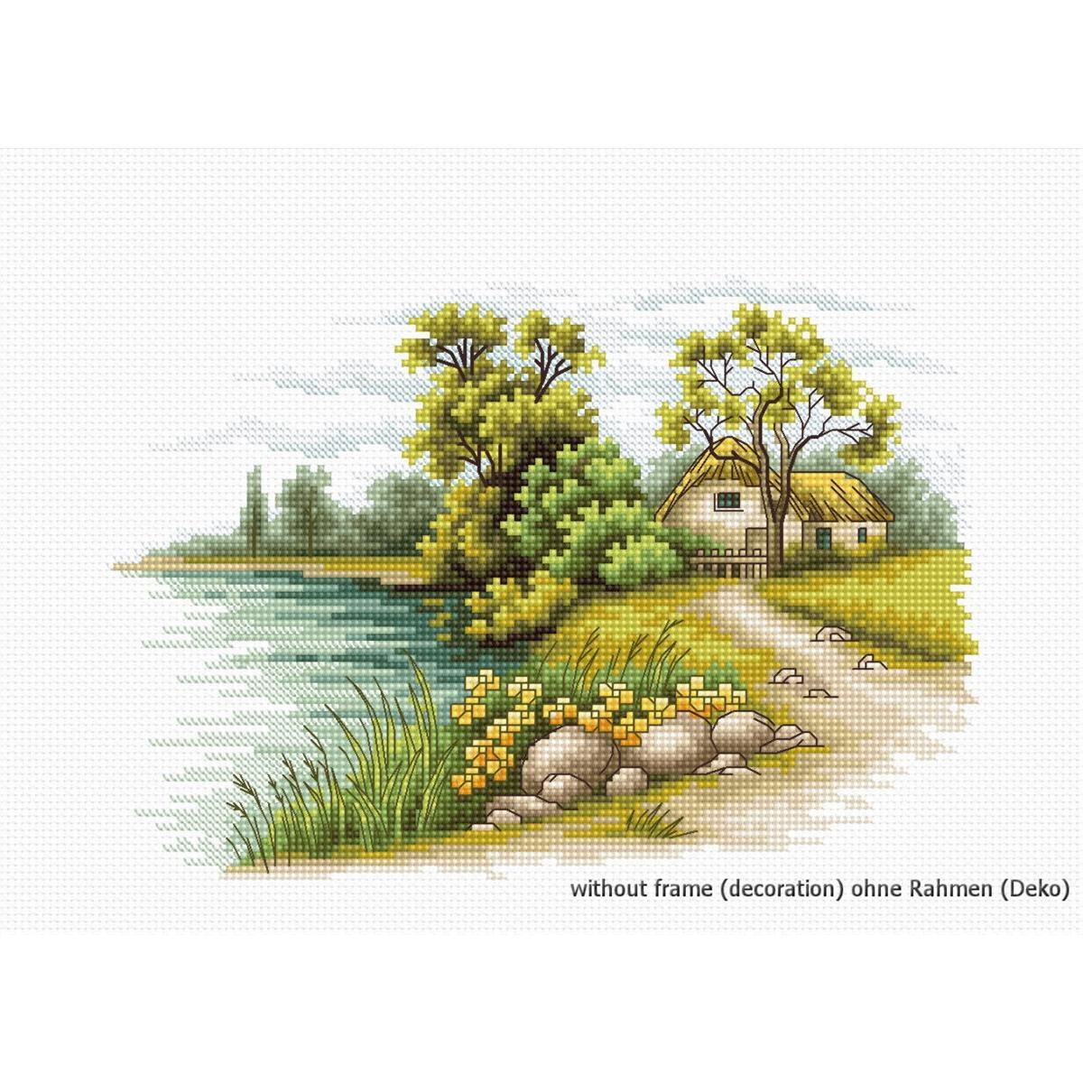 A cross stitch pattern from our Luca-s embroidery kit...