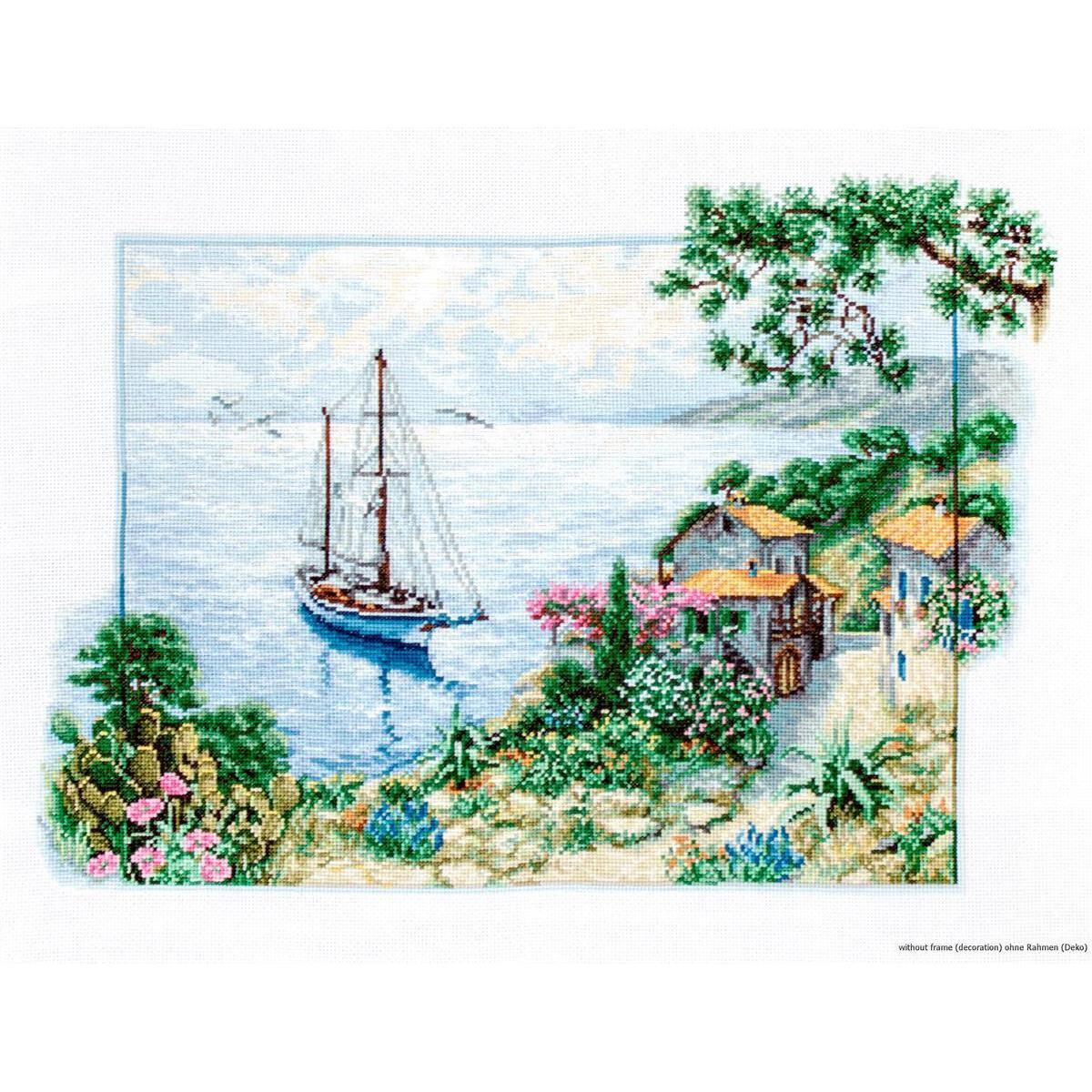 Luca-S counted Cross Stitch kit "Seascape",...