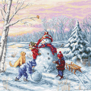 Luca-S counted Cross Stitch kit "Building a...