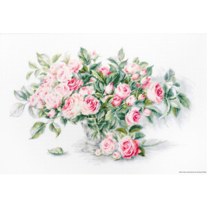 Luca-S kruissteek set "Boeket roze rozen",...