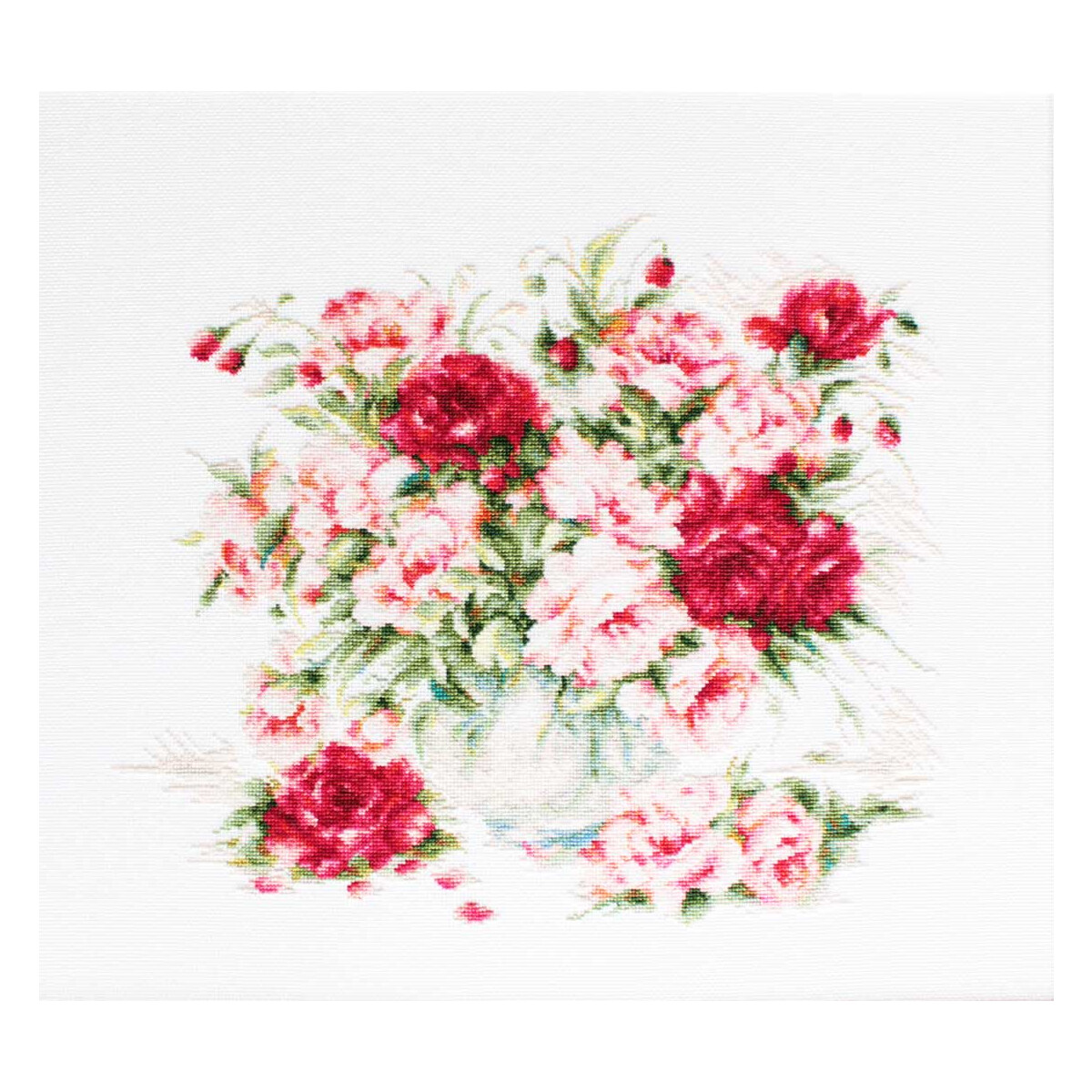 Luca-S counted Cross Stitch kit "Peonies",...
