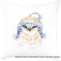 Luca-S counted Cross Stitch kit Pillow with pillow back "Bird beauty", 40x40cm, DIY