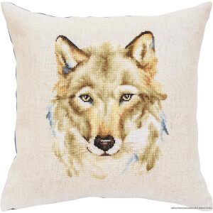 Luca-S counted Cross Stitch kit Pillow with pillow back...