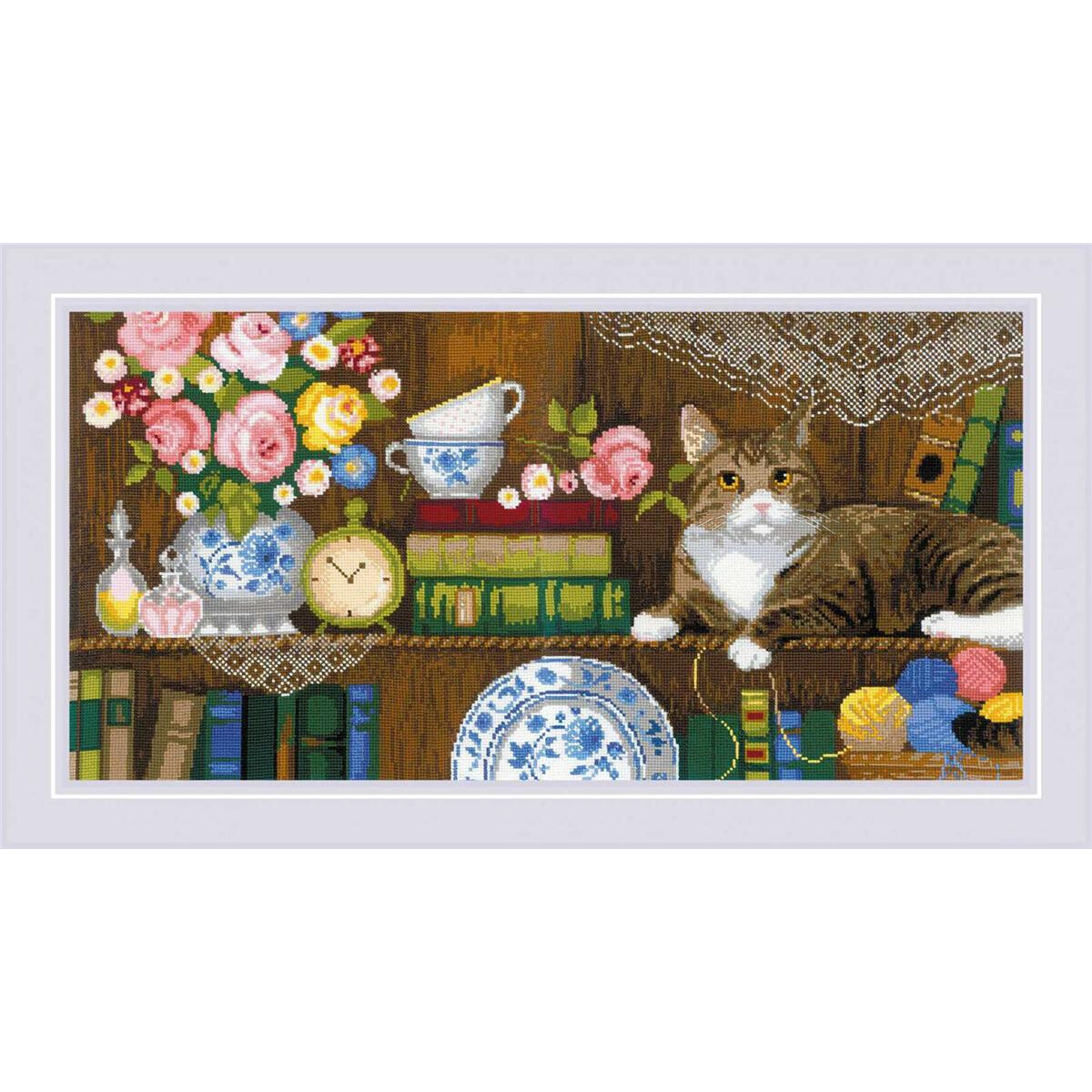 Riolis counted cross stitch kit "Panel/Two Cushions...
