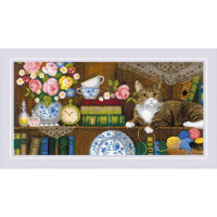 Riolis counted cross stitch kit "Panel/Two Cushions Home Comfort", DIY