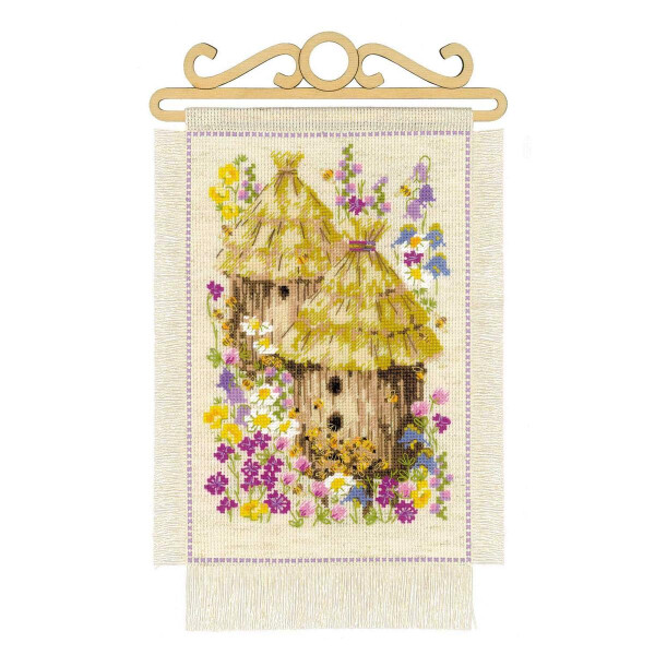 Linen Embroidery Thread Set In Cottage Garden