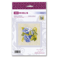 Riolis counted cross stitch kit "Purple Bindweed", DIY