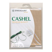 Evenweave Fabric Cashel Zweigart Precute 28 ct. 3281 100% Linen color 309 cappuccino 48x68 cm