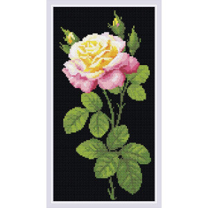 Алмазная живопись Риолис "Чудесная роза", 20x38 см