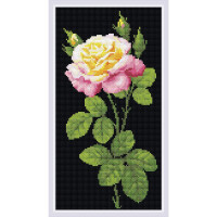 Auslaufmodell Riolis Diamanten Malerei "Wonderful Rose", 20x38cm