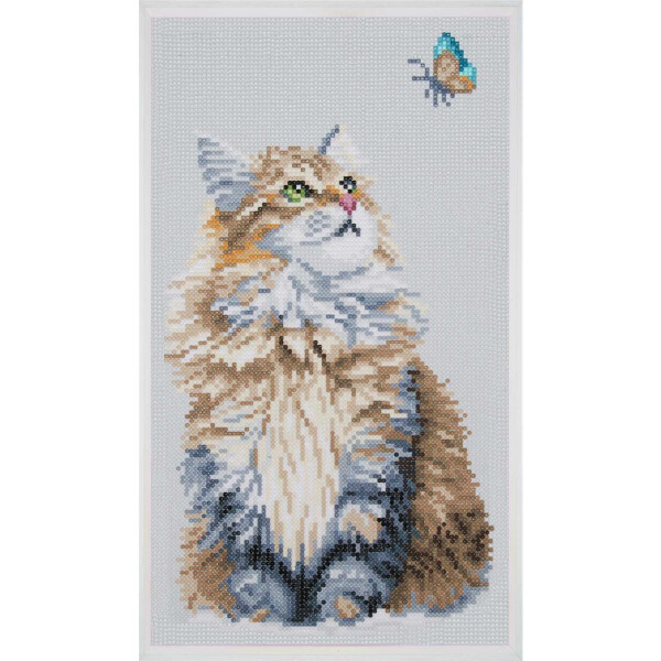 Lanarte Diamond Painting Pack cat (21 x 39 cm)