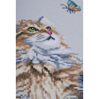 Lanarte Diamond painting kit Forest cat (21 x 39 cm)
